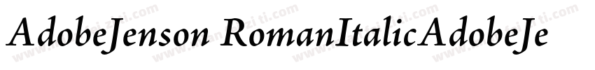AdobeJenson RomanItalicAdobeJenson字体转换